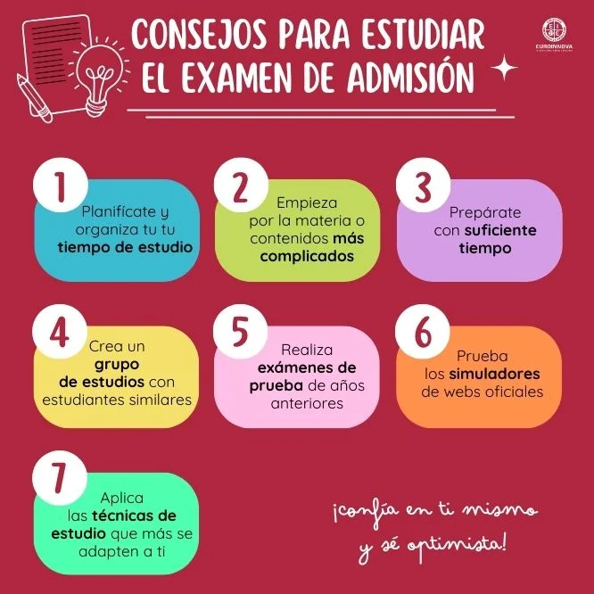 Todo sobre qué viene en un examen de admisión | Euroinnova