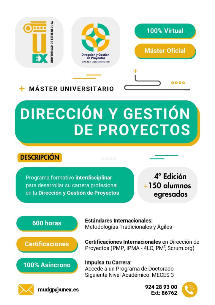 Máster Universitario En Dirección Y Gestión De Proyectos – Escuela ...